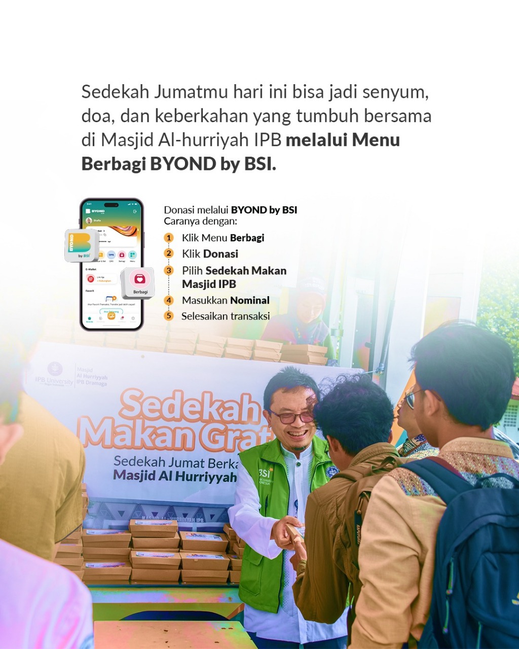Setiap Jumat, Masjid Al Hurriyah bukan hanya jadi rumah ibadah, tapi juga rumah doa dan syukur.D (4)